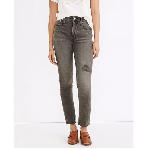 Madewell Perfect Vintage Jean in Cosner Wash: Knee-Rip Edition size 25 / 0 - Picture 1 of 10